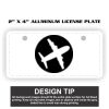 2" X 4" Aluminum License Plate  Thumbnail