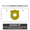 2" X 4" Aluminum License Plate  Thumbnail