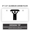 2" X 4" Aluminum License Plate  Thumbnail