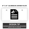 2" X 4" Aluminum License Plate  Thumbnail