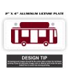 2" X 4" Aluminum License Plate  Thumbnail
