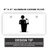 2" X 4" Aluminum License Plate  Thumbnail