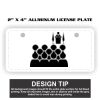 2" X 4" Aluminum License Plate  Thumbnail
