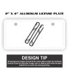 2" X 4" Aluminum License Plate  Thumbnail