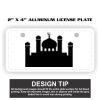 2" X 4" Aluminum License Plate  Thumbnail