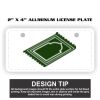2" X 4" Aluminum License Plate  Thumbnail