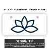 2" X 4" Aluminum License Plate 2" X 4" Aluminum License Plate Thumbnail