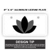 2" X 4" Aluminum License Plate  Thumbnail