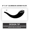 2" X 4" Aluminum License Plate  Thumbnail