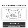 2" X 4" Aluminum License Plate  Thumbnail