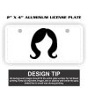 2" X 4" Aluminum License Plate  Thumbnail
