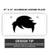 2" X 4" Aluminum License Plate 2" X 4" Aluminum License Plate Thumbnail