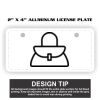 2" X 4" Aluminum License Plate  Thumbnail