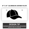 2" X 4" Aluminum License Plate  Thumbnail