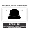 2" X 4" Aluminum License Plate  Thumbnail