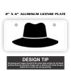 2" X 4" Aluminum License Plate  Thumbnail