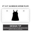 2" X 4" Aluminum License Plate  Thumbnail