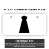 2" X 4" Aluminum License Plate  Thumbnail
