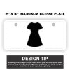 2" X 4" Aluminum License Plate  Thumbnail
