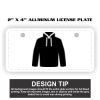2" X 4" Aluminum License Plate  Thumbnail