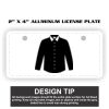 2" X 4" Aluminum License Plate  Thumbnail