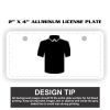 2" X 4" Aluminum License Plate  Thumbnail