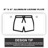 2" X 4" Aluminum License Plate  Thumbnail