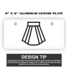 2" X 4" Aluminum License Plate  Thumbnail