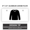 2" X 4" Aluminum License Plate  Thumbnail