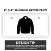2" X 4" Aluminum License Plate  Thumbnail
