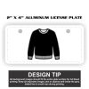 2" X 4" Aluminum License Plate  Thumbnail