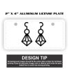2" X 4" Aluminum License Plate  Thumbnail