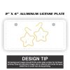 2" X 4" Aluminum License Plate  Thumbnail