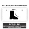 2" X 4" Aluminum License Plate  Thumbnail