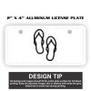2" X 4" Aluminum License Plate  Thumbnail