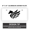 2" X 4" Aluminum License Plate  Thumbnail