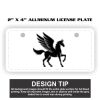 2" X 4" Aluminum License Plate  Thumbnail