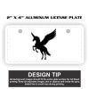 2" X 4" Aluminum License Plate  Thumbnail