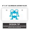 2" X 4" Aluminum License Plate  Thumbnail