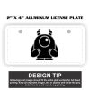 2" X 4" Aluminum License Plate  Thumbnail