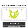 2" X 4" Aluminum License Plate  Thumbnail