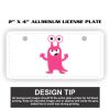 2" X 4" Aluminum License Plate  Thumbnail