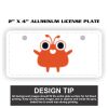 2" X 4" Aluminum License Plate  Thumbnail