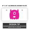 2" X 4" Aluminum License Plate  Thumbnail