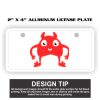 2" X 4" Aluminum License Plate  Thumbnail