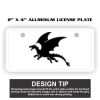2" X 4" Aluminum License Plate  Thumbnail