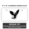 2" X 4" Aluminum License Plate  Thumbnail