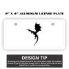 2" X 4" Aluminum License Plate  Thumbnail