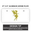 2" X 4" Aluminum License Plate  Thumbnail
