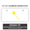 2" X 4" Aluminum License Plate  Thumbnail